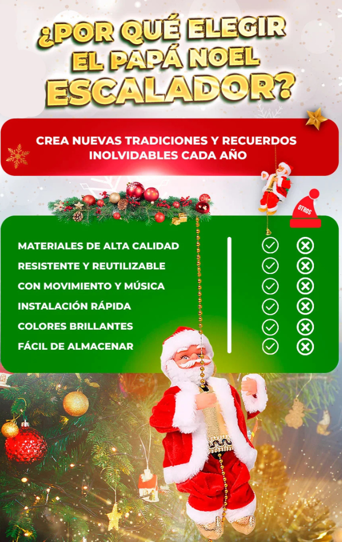 🎅 PAPA NOEL ESCALADOR🎅 + ENVÍO GRATIS.