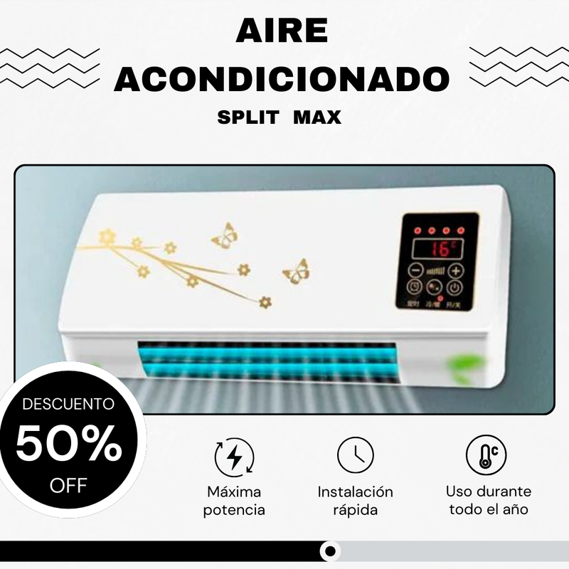 AIRE ACONDICIONADO PORTÁTIL  ULTRA POTENTE SPLITMAX ❄️